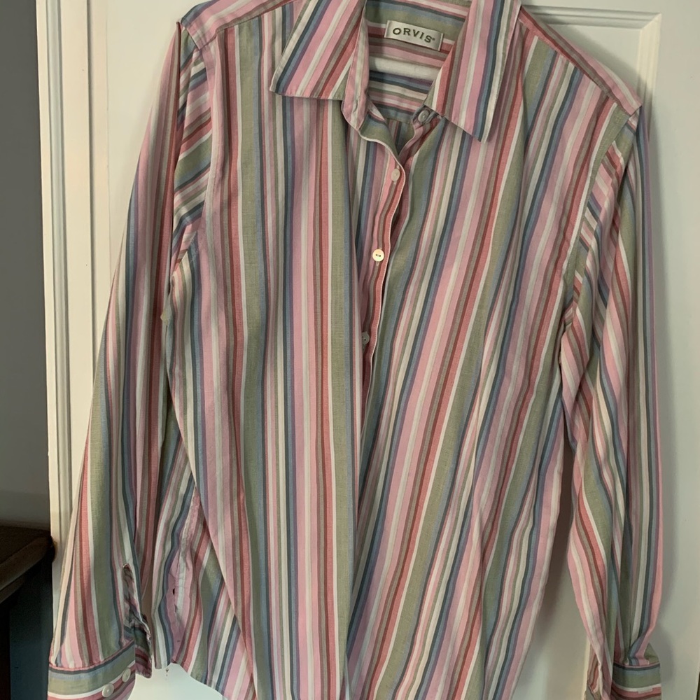 Orvis Striped Button-Up Shirt